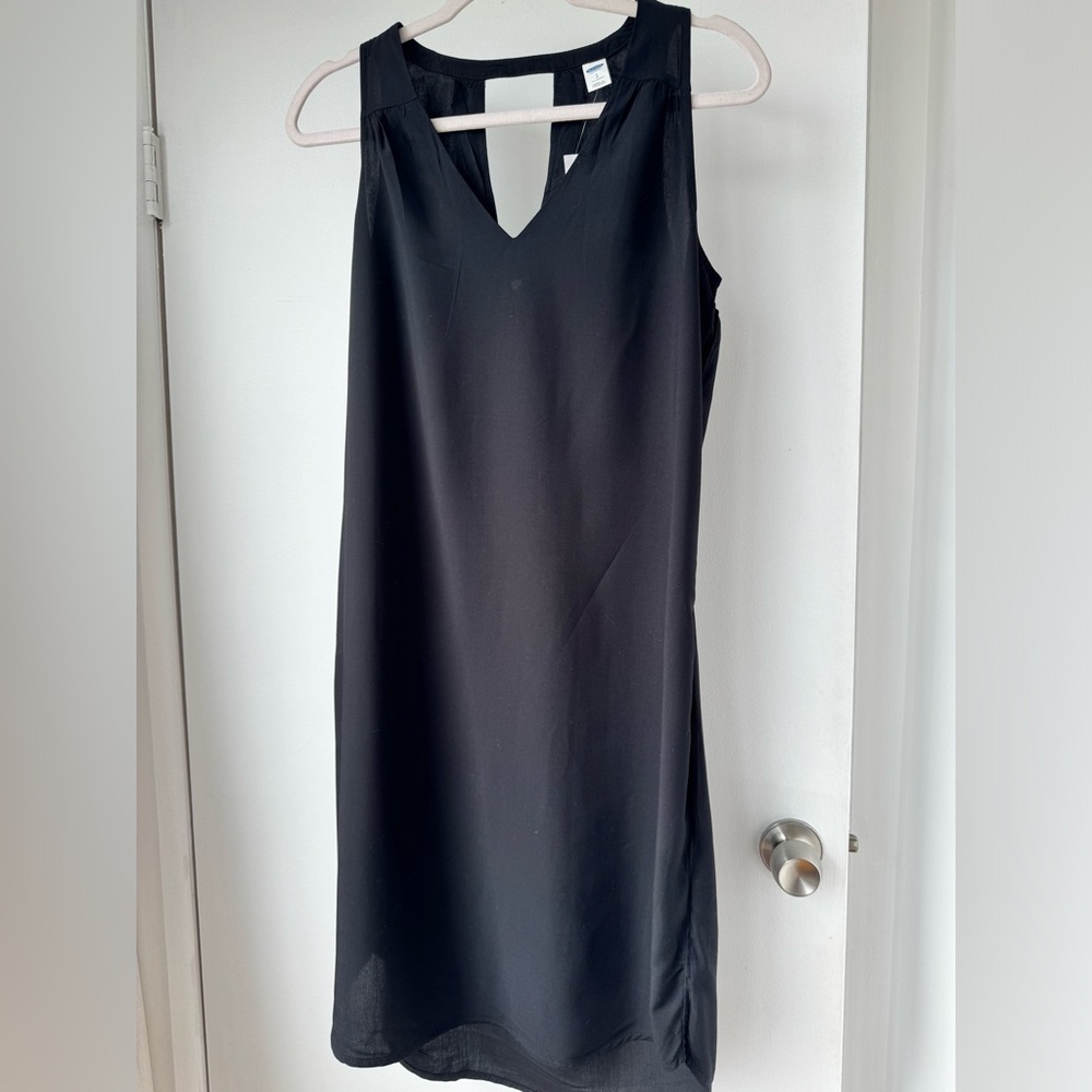 Gap Sleeveles breezy summer black Dress, Size  Small tall